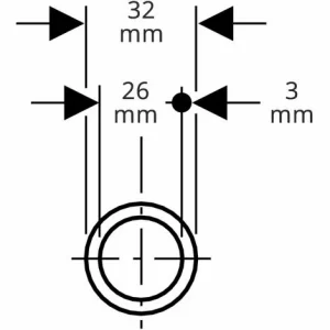 GEBERIT Mepla Systemrohr ML 32 X 3,0 Mm – Stange 1 M – 604.100.00.1 6