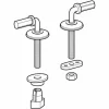 Geberit Edelstahl L-Scharnier, 1 Paar Zu 573010, 572110, 573035 7