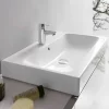 Geberit ICon Aufsatzwaschtisch 75 Cm, Mit Hahnloch Und Überlauf In Weiß Ohne 8
