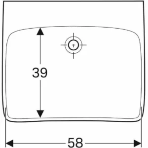 Geberit Renova Comfort Waschtisch, Barrierefrei, Ohne Hahnloch, Ohne Überlauf, Weiß 65 Cm 6
